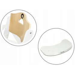 Krzesełko drewniane fotelik do karmienia 3w1 Lionelo Floris white