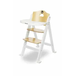Krzesełko drewniane fotelik do karmienia 3w1 Lionelo Floris white