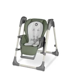 Lionelo Laurice krzesełko do karmienia z funkcją bujaczka Olive Green