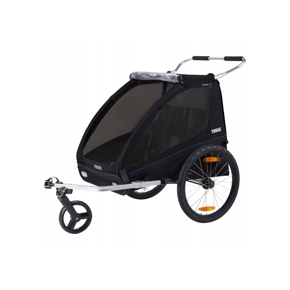 THULE Przyczepka rowerowa dla dzieci Coaster XT dla 1 lub 2 dzieci Black
