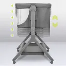 Łóżeczko dostawne kołyska LIONELO LEONIE PLUS 3w1 Łóżeczko Niemowlęce