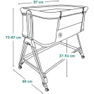 ŁÓŻECZKO DOSTAWNE 2w1 TURYSTYCZNE Wolnostojące Regulowane LIONELO LUNA