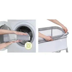 ŁÓŻECZKO DOSTAWNE 2w1 TURYSTYCZNE Wolnostojące Regulowane LIONELO LUNA ŁÓŻECZKO DOSTAWNE 2w1 TURYSTYCZNE Wolnostojące Regulowane LIONELO LUNA