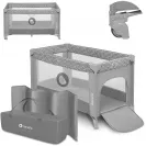 LIONELO Łóżeczko turystyczne Stefi Grey Concrete Multicolor