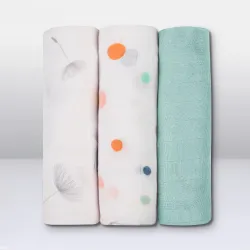 Pieluszki bambusowe Lionelo Bamboo Bawełna Bambusowa Set 3 szt. DOT