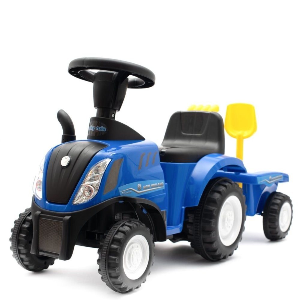 Baby Mix JEŹDZIK TRAKTOR ZABAWKA DLA DZIECI XXL NEW HOLLAND +PRZECZYPA Blue