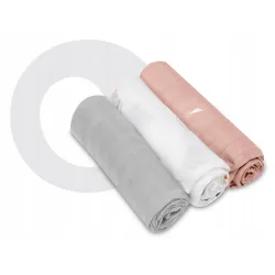 Pieluszki bambusowe Lionelo Bamboo Bawełna Bambusowa Set 3 szt. Rainbow