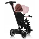 Rowerek trójkołowy obracany przód tył pasy wolne koło LIONELO BERRY Pink Rose