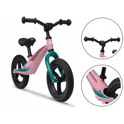 ROWEREK BIEGOWY dla dziewczynki jeździk KOŁA PU LEKKI Lionelo Bart Tour