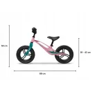 ROWEREK BIEGOWY dla dziewczynki jeździk KOŁA PU LEKKI Lionelo Bart Tour