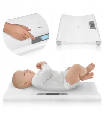 LIONELO Waga elektroniczna dla niemowląt dokładna do 20kg Babybalance White