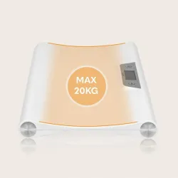 LIONELO Waga elektroniczna dla niemowląt dokładna do 20kg Babybalance White