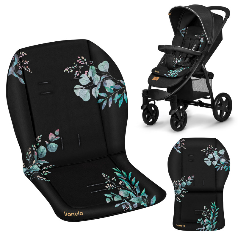 Lionelo Wkładka do wózka spacerówki dwustronna miękka Golden Moments Black