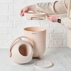 Nattou kosz na pieluch Droppy - pojemnik na zużyte pampersy Taupe