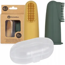 petite szczoteczki silikonowe na palec Ochre