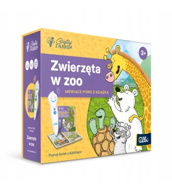 Czytaj z Albikiem. Zestaw Zwierzęta w zoo AEI