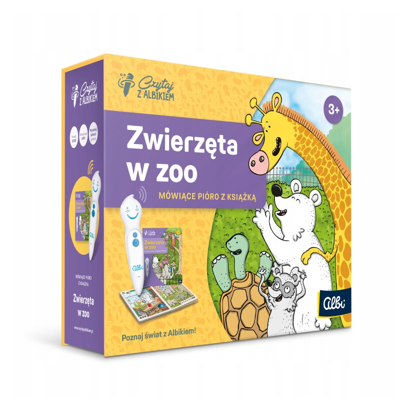 Czytaj z Albikiem. Zestaw Zwierzęta w zoo AEI