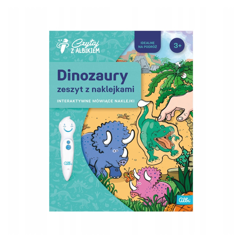 Czytaj z Albikiem. Zeszyt z naklejkami Dinozaury
