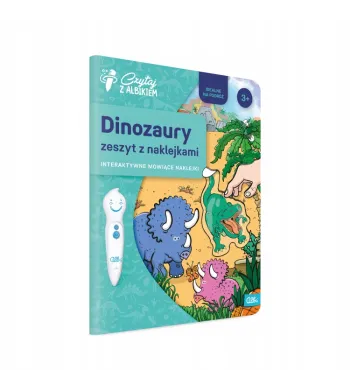 Czytaj z Albikiem. Zeszyt z naklejkami Dinozaury