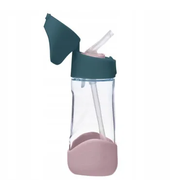 B.BOX BIDON BUTELKA TRITANOWA DO PICIA ZE SŁOMKĄ  450ML  Indigo Rose