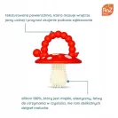 RAZBABY GRYZAK LOGOPEDYCZNY NA ZĄBKOWANIE CZERWONY I RÓŻOWY 2 SZT