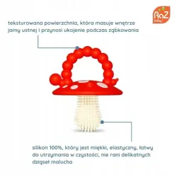 RAZBABY GRYZAK LOGOPEDYCZNY NA ZĄBKOWANIE CZERWONY I ZIELONY 2 SZT