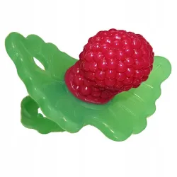 RAZBABY GRYZAK SOCZYSTA MALINA CZERWONY SILIKONOWY