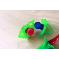 RAZBABY GRYZAK SOCZYSTA MALINA CZERWONY SILIKONOWY