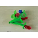 RAZBABY GRYZAK SOCZYSTA MALINA CZERWONY SILIKONOWY