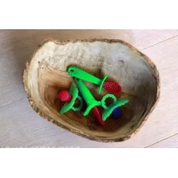 RAZBABY GRYZAK SOCZYSTA MALINA CZERWONY SILIKONOWY