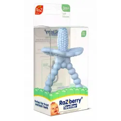 RAZBABY GRYZAK SILIKONOWY NA ZĄBKOWANIE DLA NIEMOWLĄT BŁĘKITNY