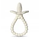 RAZBABY GRYZAK SILIKONOWY NA ZĄBKOWANIE DLA NIEMOWLĄT KREMOWY