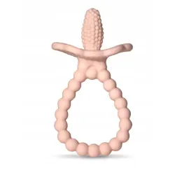 RAZBABY GRYZAK SILIKONOWY NA ZĄBKOWANIE DLA NIEMOWLĄT RÓŻOWY