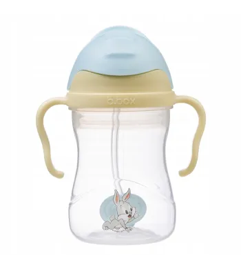 B.BOX BIDON KUBEK Z OBCIĄŻONĄ SŁOMKĄ RURKĄ DLA DZIECI 240ml Looney Tunes