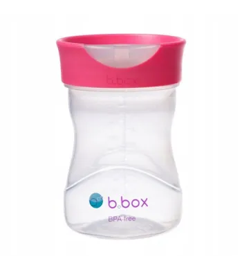 B.box Kubek do nauki picia dla dziecka - kubek treningowy 240 ml malinowy