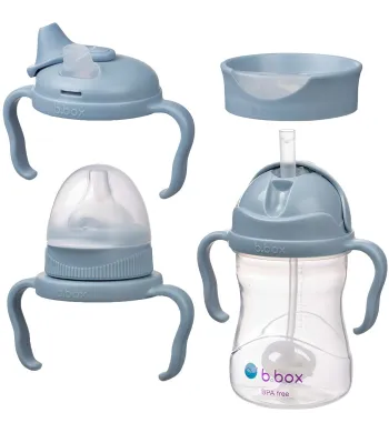 B.Box Kubek 4w1 zestaw 240 ml  bidon butelka kubek błękitny