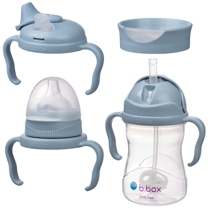 B.Box Kubek 4w1 zestaw 240 ml  bidon butelka kubek błękitny