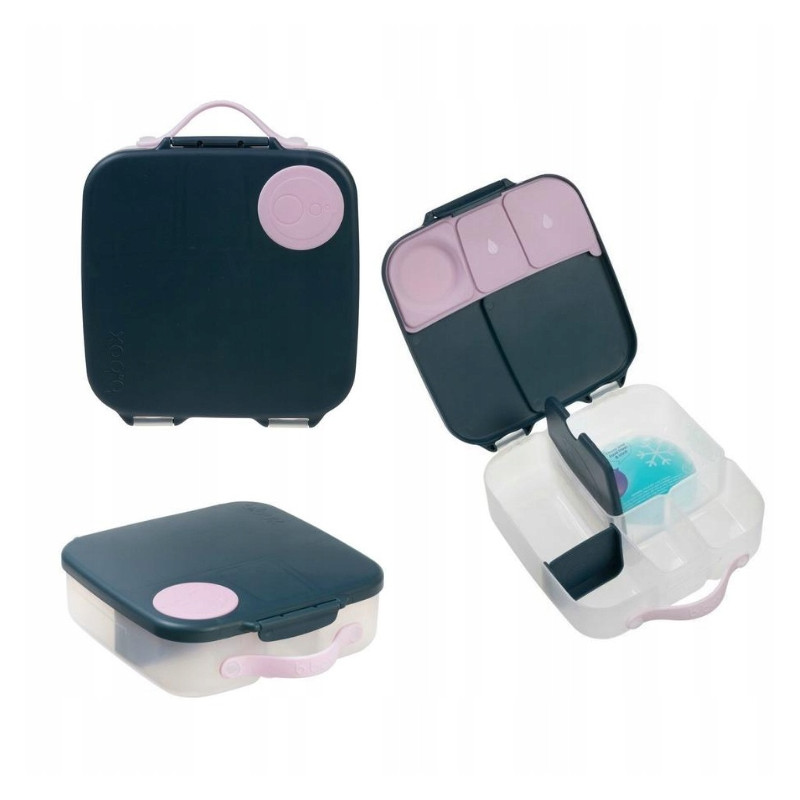 B.BOX duży lunchbox śniadaniówka z wkładem chłodzącym Indigo Rose