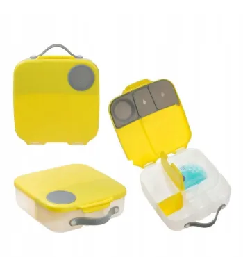 B.BOX duży lunchbox śniadaniówka z wkładem chłodzącym Lemon Sherbet
