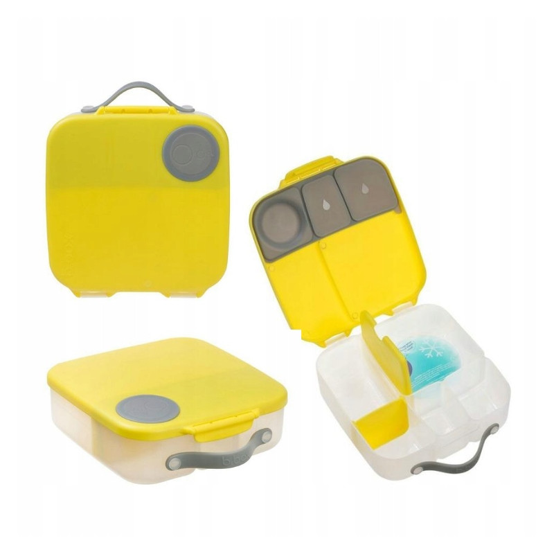 B.BOX duży lunchbox śniadaniówka z wkładem chłodzącym Lemon Sherbet