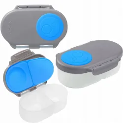 B.Box Snackbox szczelny pojemnik na przekąski i jedzenie  Blue Slate