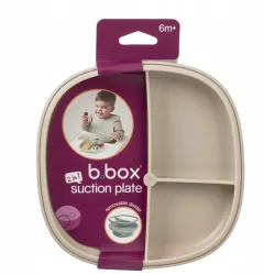 B.box Talerzyk z przyssawką dla dzieci - trójdzielny 2w1 latte B.box Talerzyk z przyssawką dla dzieci - trójdzielny 2w1 latte