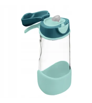 B.Box Sportowa butelka tritanowa BIDON 450 ml z ustnikiem Emerald Forest