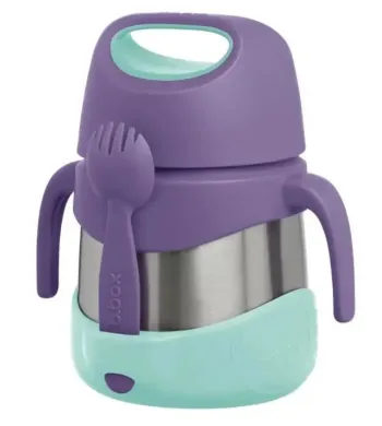 B.box Termos obiadowy na zupę, obiad dla dzieci 335 ml Lilac Pop