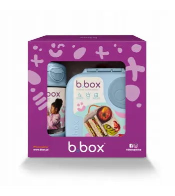 B.box Zestaw 2W1 Butelka sportowa tritan 450ml + Mini Lunchbox Chill Out
