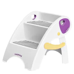 BABYHOOD podest KROK dwustopniowy PODNÓŻEK dla dziecka składany Fiolet