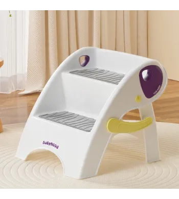 BABYHOOD podest KROK dwustopniowy PODNÓŻEK dla dziecka składany Fiolet
