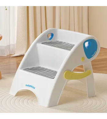 BABYHOOD podest KROK dwustopniowy PODNÓŻEK dla dziecka składany niebieski