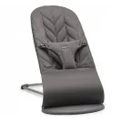 BABYBJORN leżaczek bujaczek BLISS COTTON ANTRIACITE do 13 kg ciemny szary Anthracite