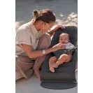 BABYBJORN leżaczek bujaczek BLISS COTTON ANTRIACITE do 13 kg ciemny szary Anthracite